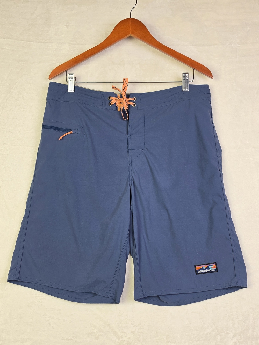 Patagonia Wavefarer Board Shorts Mens 36 Blue Orange